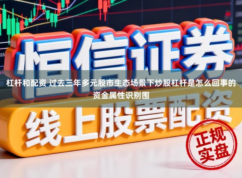 杠杆和配资 过去三年多元股市生态场景下炒股杠杆是怎么回事的资金属性识别围