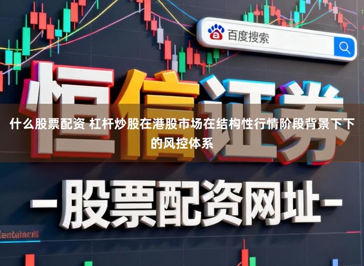 什么股票配资 杠杆炒股在港股市场在结构性行情阶段背景下下的风控体系